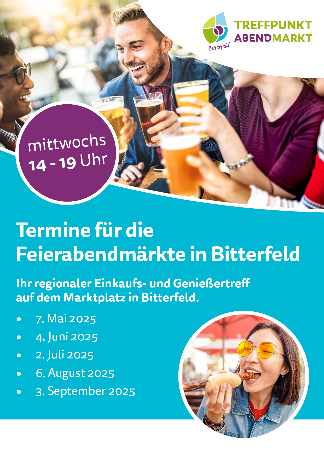 Neu in 2025: Feierabendmarkt in Bitterfeld