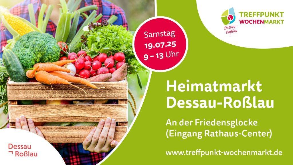Sommer, Spezialitäten und Begegnungen: Der Heimatmarkt in Dessau-Roßlau lädt am 19. Juli erneut zum Genießen ein