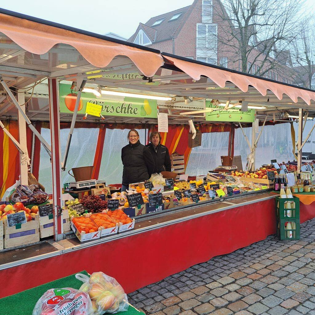Obstgenuss aus dem Osteland: Obsthof Pörschke auf dem Freitagsmarkt in Osterholz-Scharmbeck