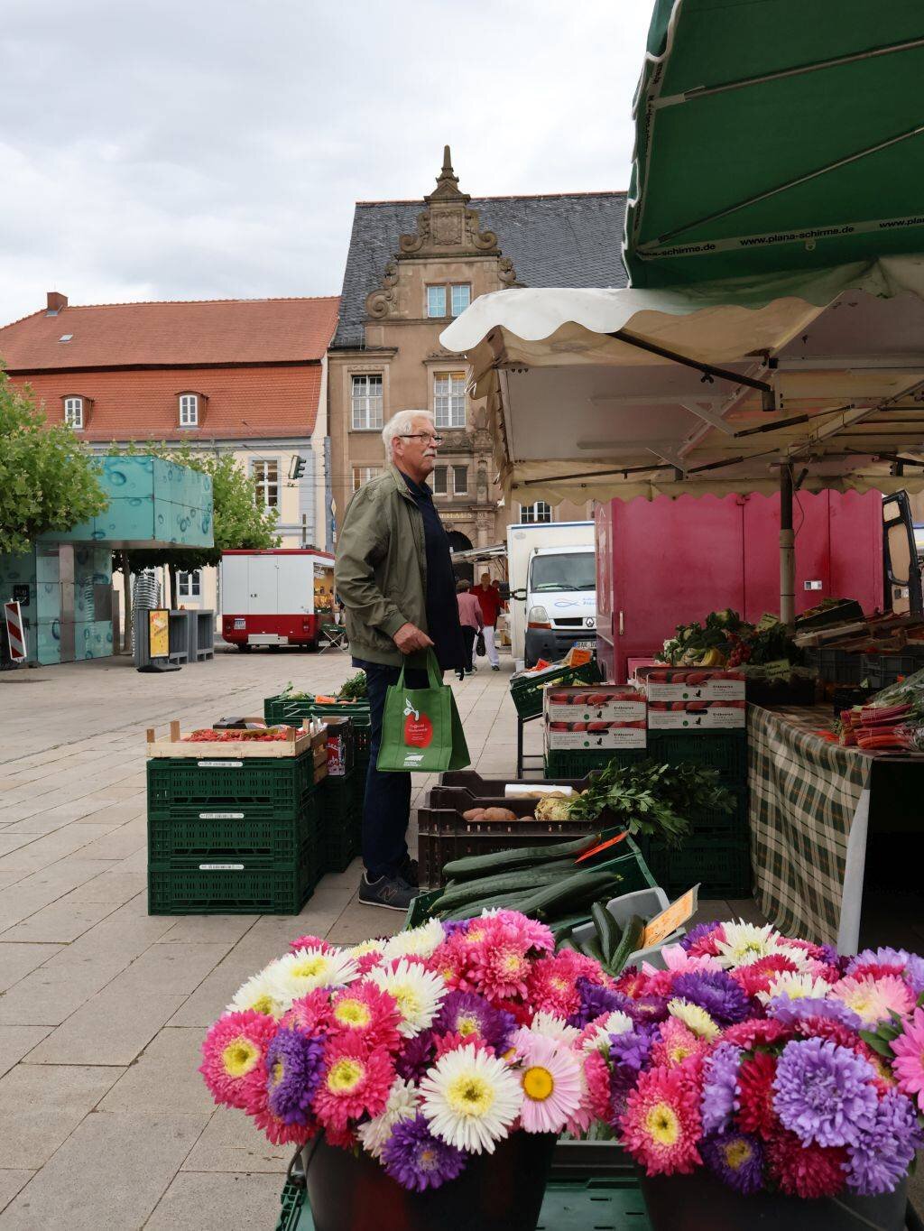 Blütenpracht und Frische vom Feld: Gartenbau Finow ist seit fast 14 Jahren  regelmäßiger Händler auf dem Wochenmarkt Eberswalde