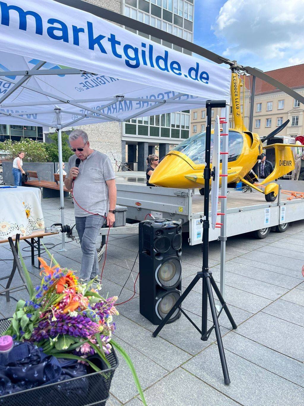 Hoch hinaus mit dem Wochenmarkt Neubrandenburg: Gyrocopterflug zu gewinnen am 26. Juni