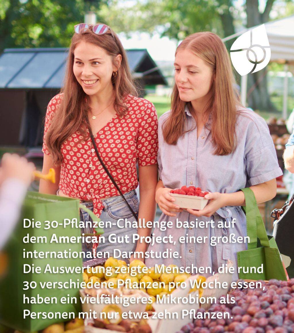 Bunte Vielfalt für einen gesunden Darm: die 30-Pflanzen-Challenge